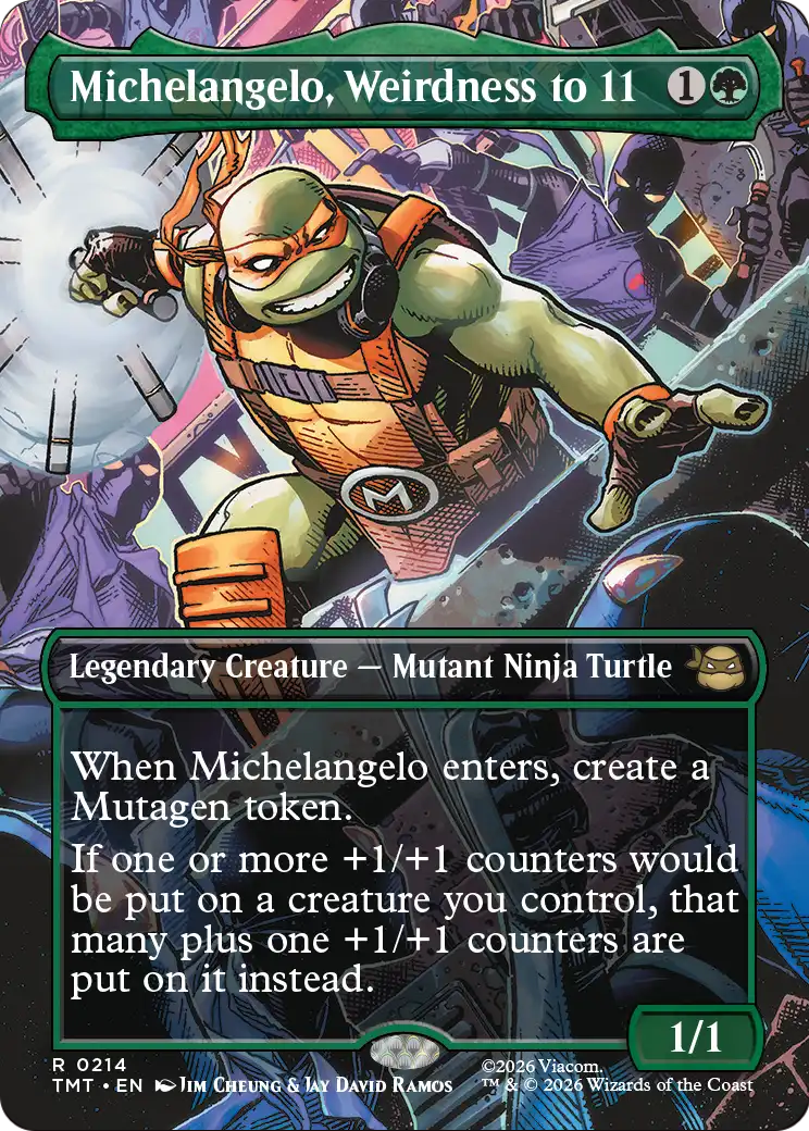 Michelangelo, Weirdness to 11