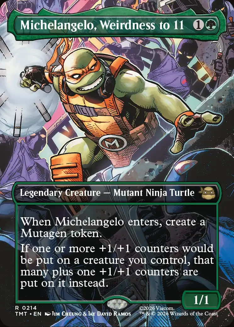 Michelangelo, Weirdness to 11